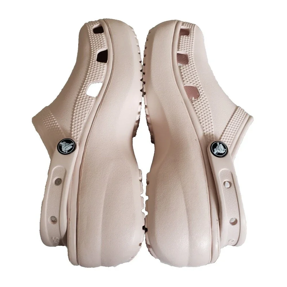 Crocs Classic Platform Clog Pink Lifted Clogs Women's Size 8 Comfort Shoes NEW - Picture 8 of 10